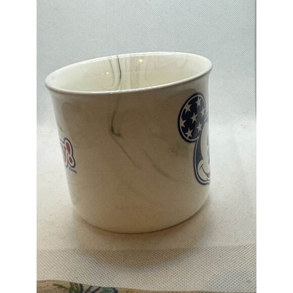 Disney Mickey USA Ceramic Mug With Marble Design Stars & Stripes Theme - Picture 7 of 8
